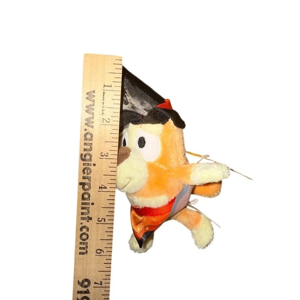 Bluey Bingo Halloween Witch Plush Backpack purse keys Clip Keychain 6in Dan Dee